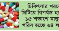 লাগামহীন চিকিৎসা ব্যায়ে বছরে ৬৪ লাখ মানুষ গরীব হচ্ছে