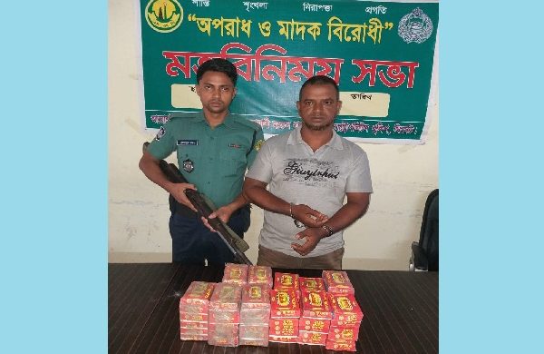 সিলেটে ৬’শ চকলেট বোমাসহ একজন আটক