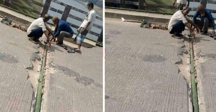 শুধু শাহজালাল সেতু নয়, শেরপুর ও সুরমার অন্য সেতুতেও বাঁশ!