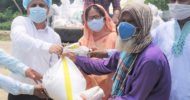 মৌলভীবাজারে মণিপুরী মুসলিম পরিবারের মাঝে ডিসির ত্রাণ বিতরণ