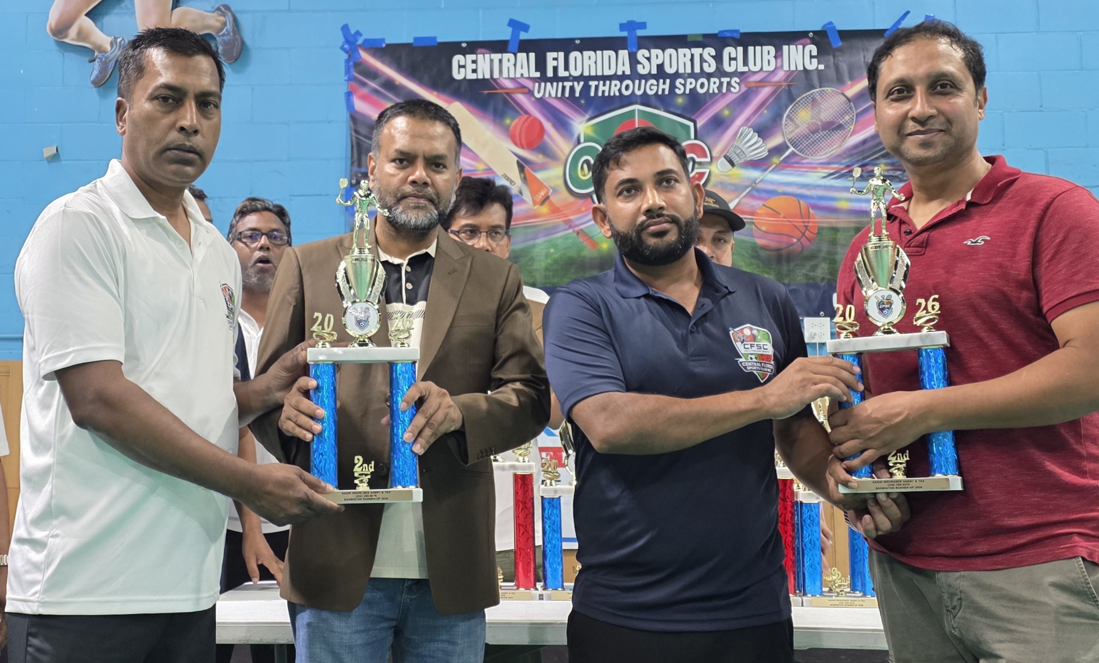 ওরলান্ডোতে স্পোর্টস ক্লাবের ব্যাডমিন্টন টু্র্নামেন্ট সম্পন্ন